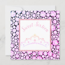 PINK PASTEL DIAMOND PRINCESS TIARA SIXTEEN