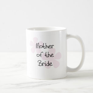 Pink Pastel Flowers Mother of Bride Coffee Mug