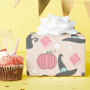 Pink Pastel Halloween Wrapping Paper