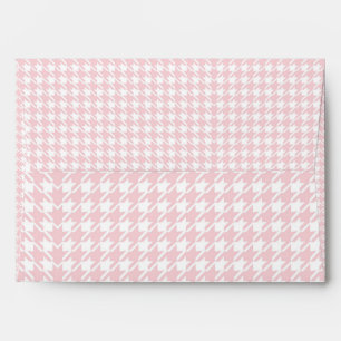 Pink Pastel Houndstooth  Baby Girl  Envelope
