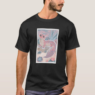 Pink Pastel Leopard Gecko Pet Lizard Cute Reptile T-Shirt