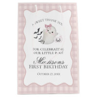 Pink Pastel Little Boo Ghost Birthday Party Favour
