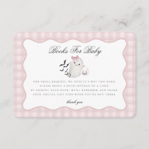 Pink Pastel Little Boo Ghost Books for Baby Insert