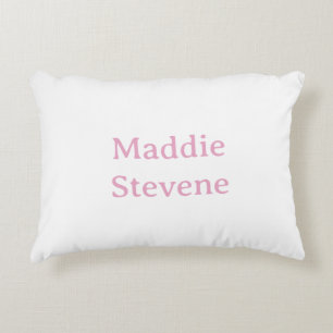 PINK PASTEL NAME YEAR TRENDY MODERN TEMPLATES DECORATIVE CUSHION