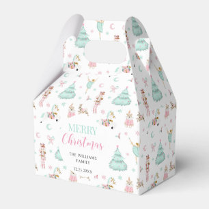 Pink pastel nutcracker Christmas candy favour boxe Favour Box