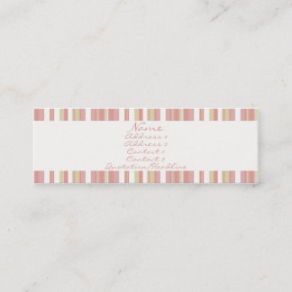 Pink Pastel • Profilecard Mini Business Card