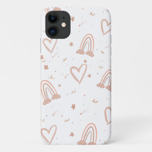 Pink Pastel Rainbow phone case iPhone 11