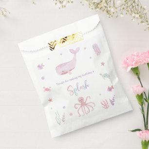 Pink Pastel Under the Sea Birthday Favour Bag