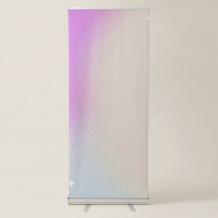 Pink Pastel Yellow Pastel Blue Gradient Best Retractable Banner