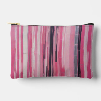 Pink Pastels Vertical Design Accessory Pouch