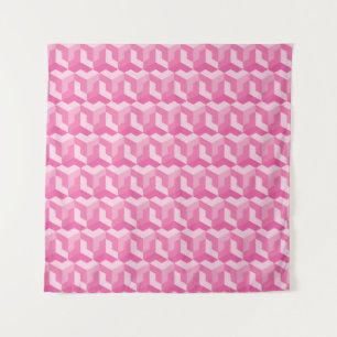 Pink pattern absrtact seamless geometric, illustra tapestry