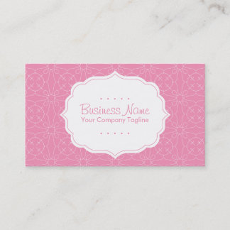 Pink Pattern Business Card