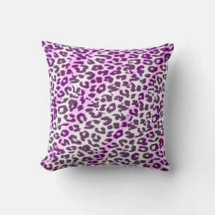Pink pattern leopard fur abstract cushion