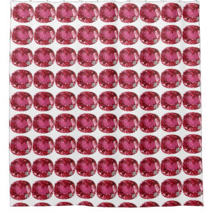 Pink Pattern Shower Curtain