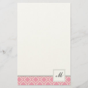 Pink Pattern Stationery