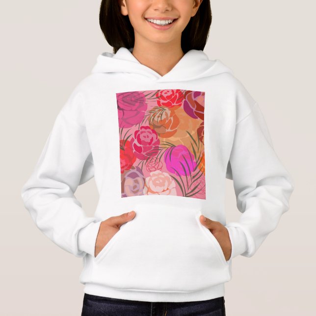 Pink pattern with flowers and plants (Front)
