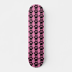 PINK PAW PRINT SKATEBOARD