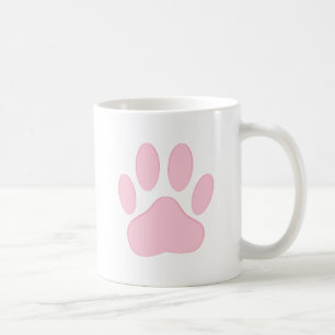 Pink Pawprint Coffee Mug