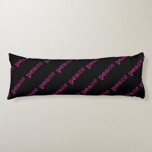 pink peace black body cushion