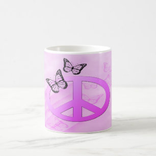 Pink Peace Coffee Mug