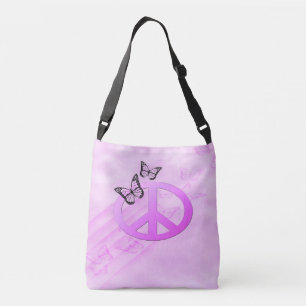 Pink Peace Crossbody Bag