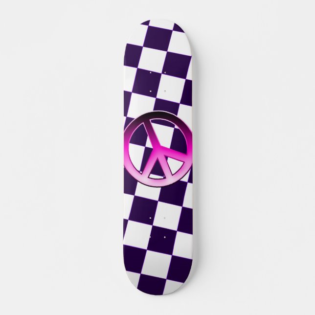 Pink Peace Skateboard (Front)