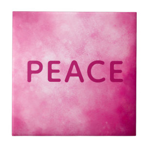 Pink PEACE Tile