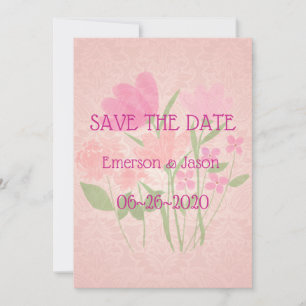 Pink & Peach #6 Save The Date
