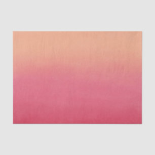 Pink & Peach Coral Abstract Ombre Modern Elegant Tissue Paper