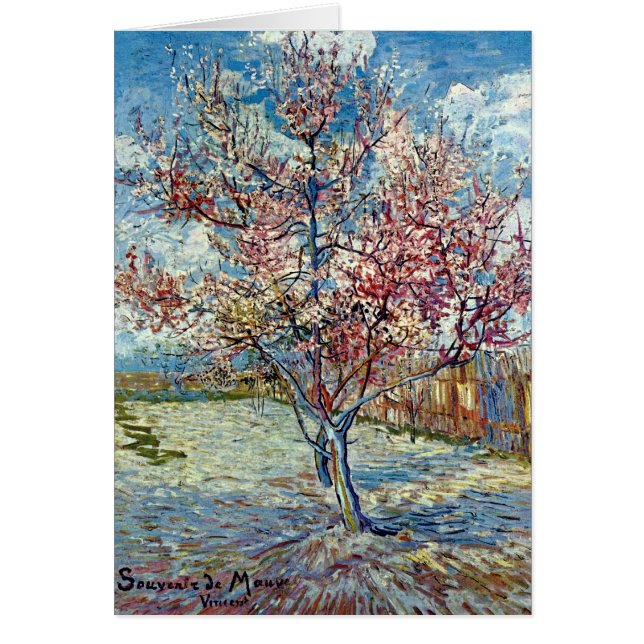 Pink Peach Tree (F394) Van Gogh Fine Art (Front)