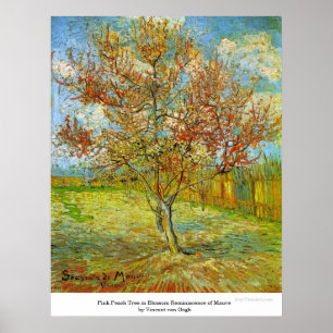 Pink Peach Tree in Blossom by Vincent van Gogh Poster