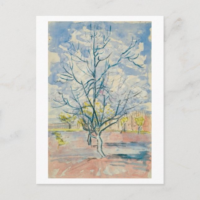 Pink Peach Trees Van Gogh Fine Art Postcard (Front)