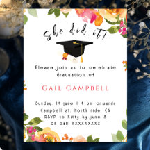 Pink & peach watercolor floral photo