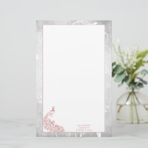 Pink Peacock Stationery