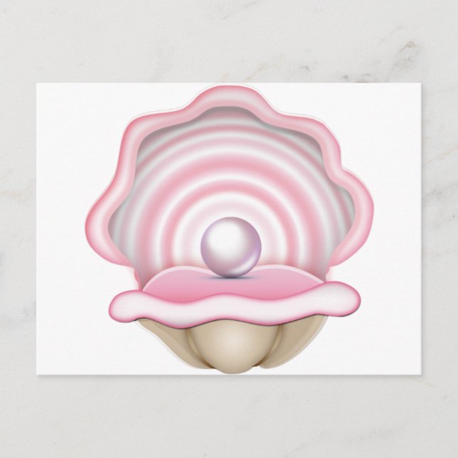 Pink Pearl Oyster Postcard (Front)