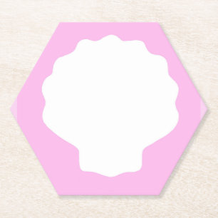 Pink Pearl Paper Coaster