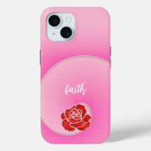 Pink Pearls and Red Rose Spiral Gradient
