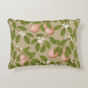 Pink Pears (light brown) Decorative Cushion