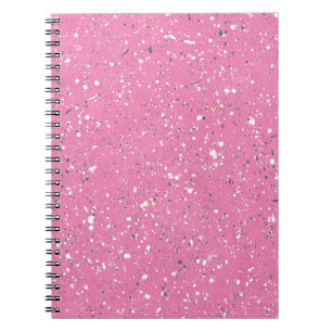 Pink Pebble Marble Notebook