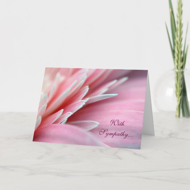 Pink Peddles Sympathy Card (Front)