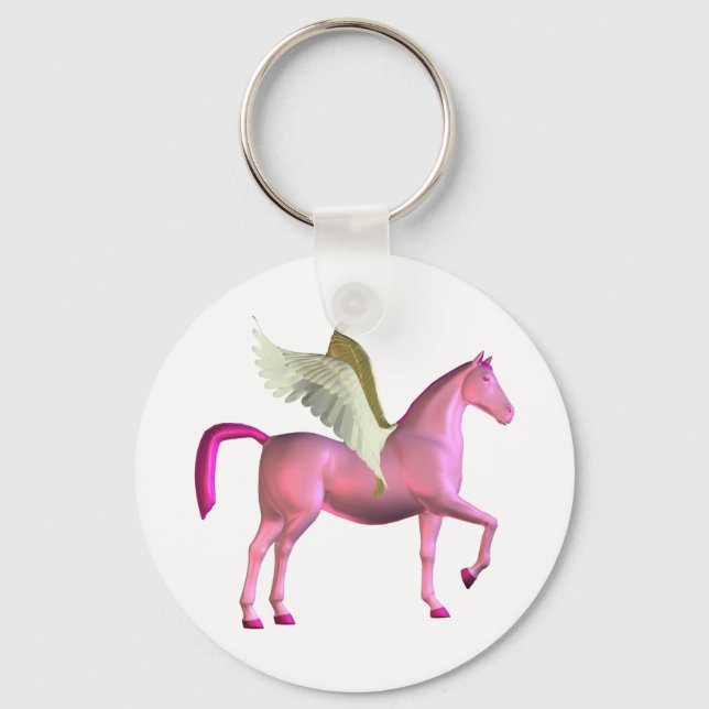 Pink Pegasus Keychain (Front)
