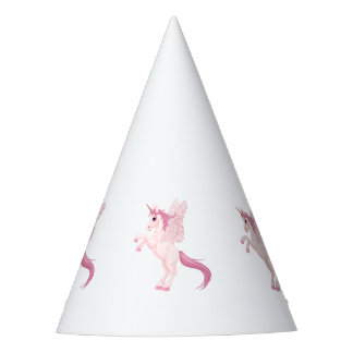 Pink Pegasus Unicorn Party Hat