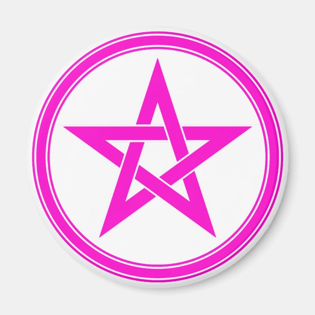 pink pentacle magnet (Front)