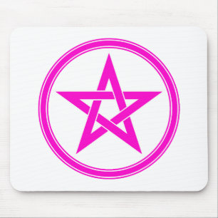 pink pentacle mouse mat