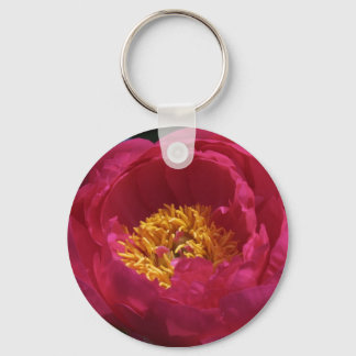 Pink Peonie Keychain
