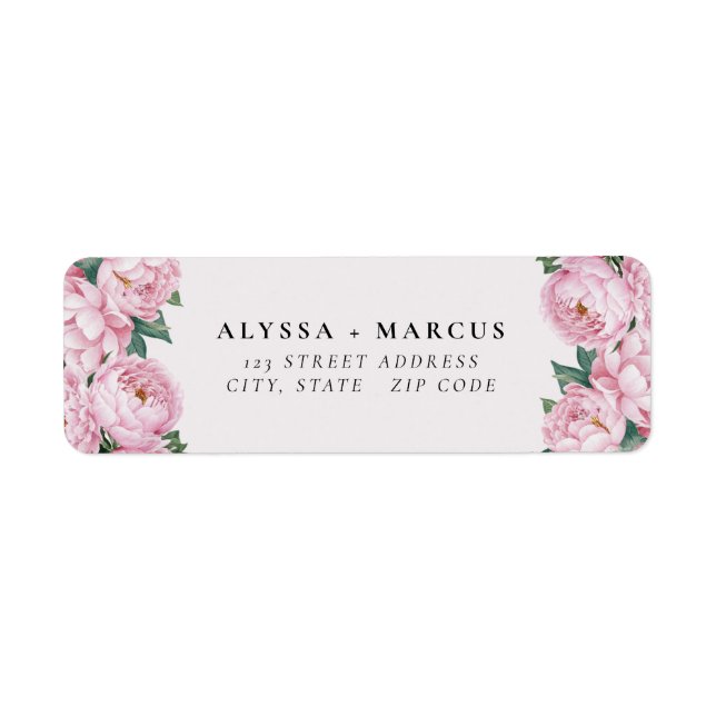 Pink Peonies Couple Names (Front)