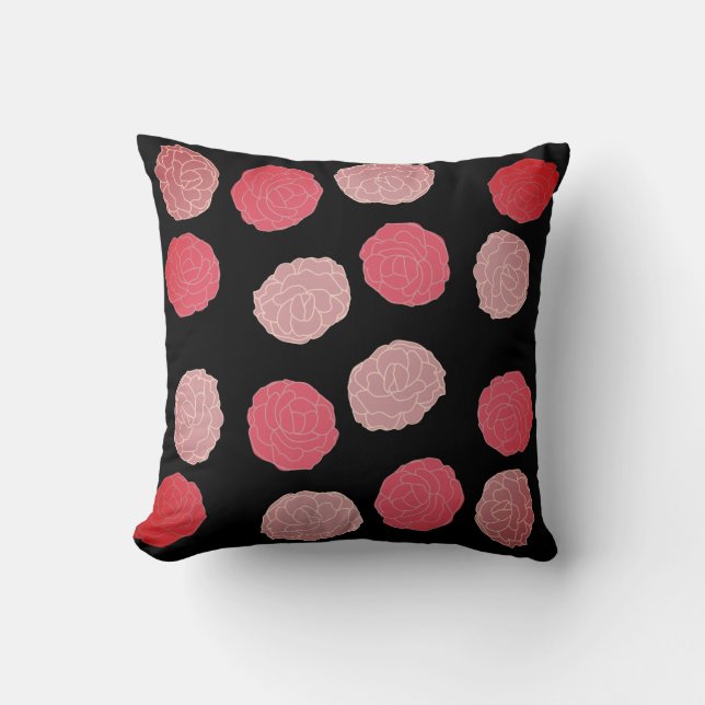 Pink Peonies Cushion (Front)