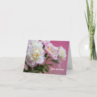 Pink Peonies Greeting Card