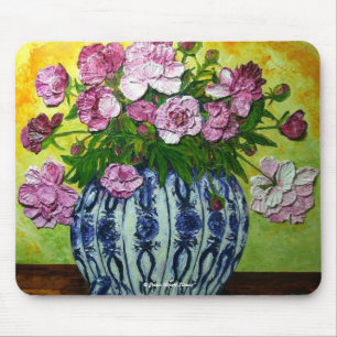 Pink Peonies in a Vase Mousepad