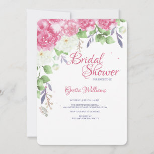 Pink Peonies Invitation